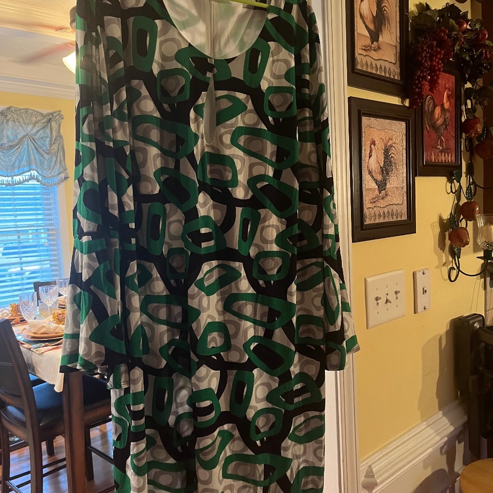 Ashley Stewart Geometric Shaped Dress Size 30. Perfect for Church or the Office